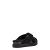 Naiset UGG | Fuzz Sugar Cross Slide Musta