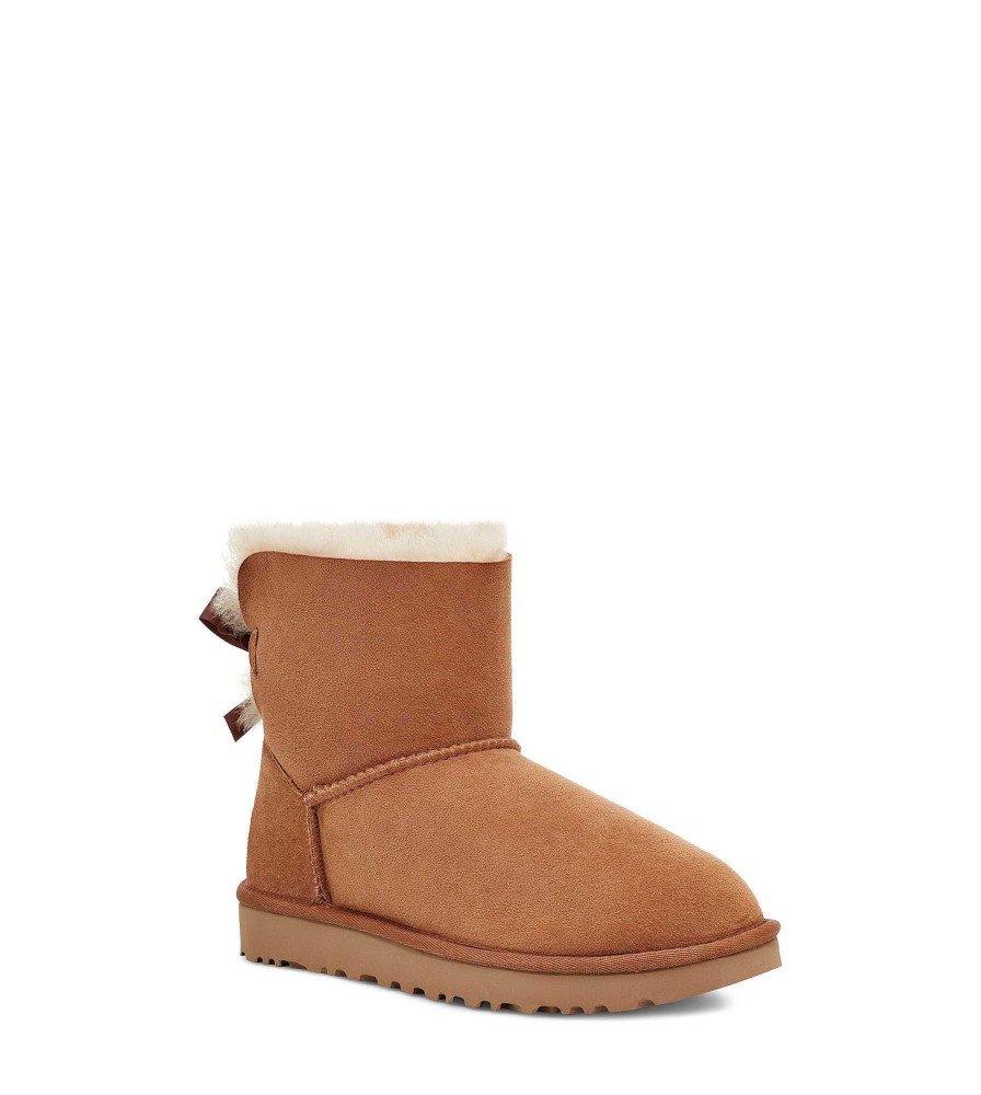 Naiset UGG Klassiset saappaat | Mini Bailey Bow Ii Kastanja