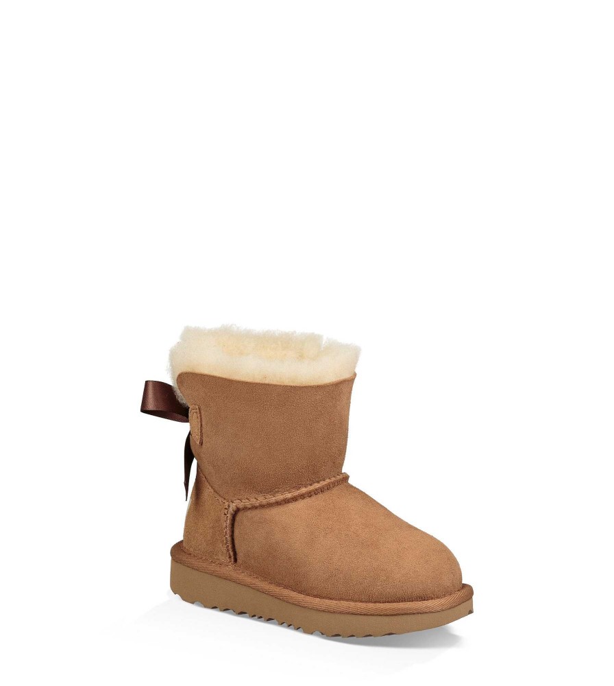 Lapset UGG saappaat | Mini Bailey Bow Ii, Ugg Kastanja