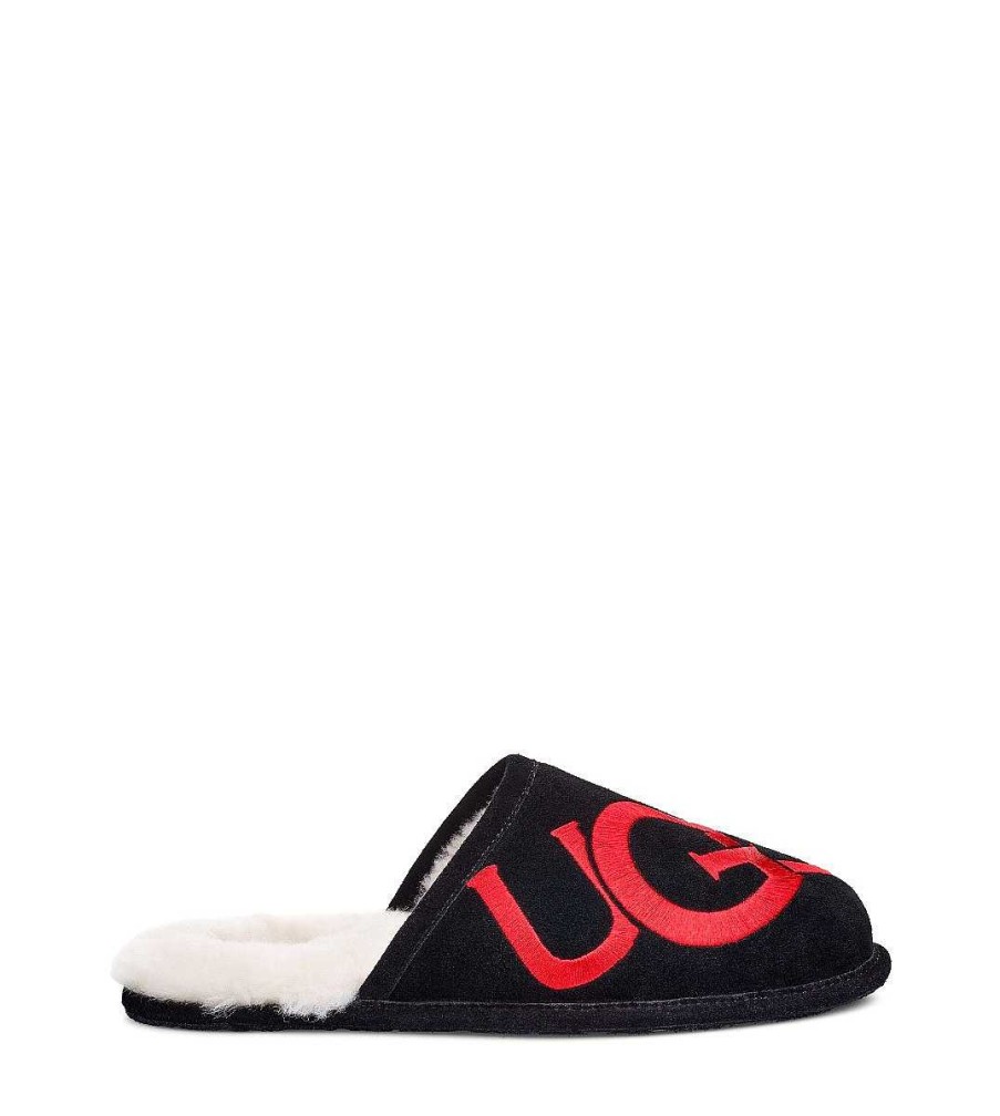 Miehet UGG Tohvelit | Scuff Logo Musta